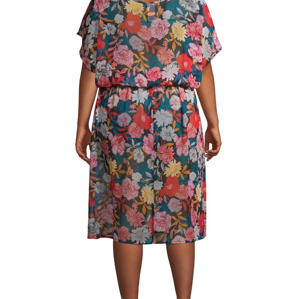 Time and Tru Women's Chiffon Swimsuit Cover Up